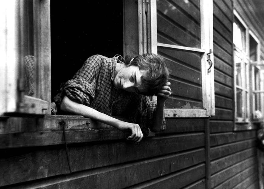 Liberated – young woman, infirmary, Bergen-Belsen concentration camp