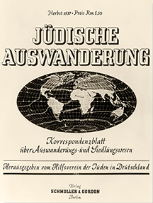 Jewish Emigration / book title (1937) 