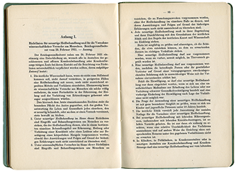 Richtlinien für neuartige Heilbehandlung und für die Vornahme wissenschaftlicher Versuche am Menschen. Reichsgesundheitsrat vom 28. 02.1931